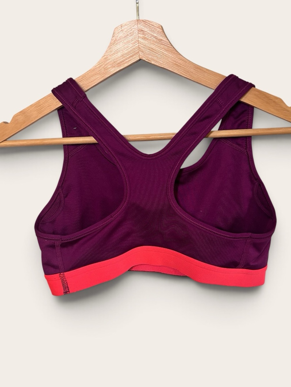 *2 for 20* Nike Pro Women's Purple & Coral Sports Bra - Size S - Picture 2 of 2
